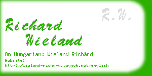 richard wieland business card