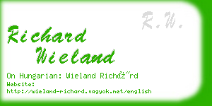 richard wieland business card